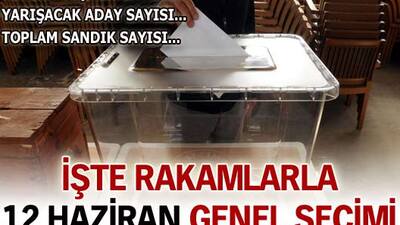 İşte sayılarla 12 Haziran genel seçimi...