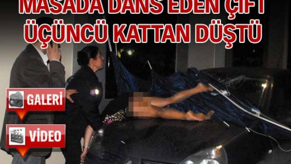 Masada dans ederken 3'üncü kattan düştüler