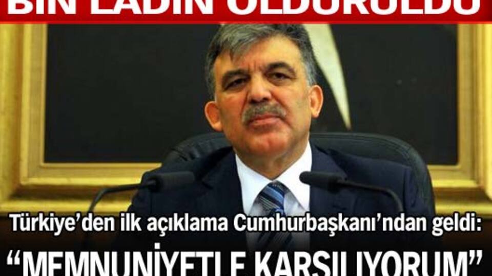 "Büyük memnuniyetle karşılıyorum"