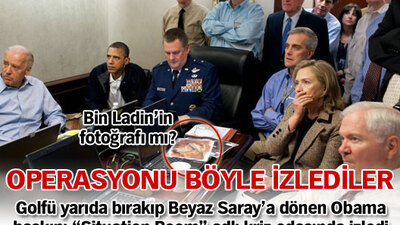 Obama ve ekibi operasyonu böyle izledi - GALERİ