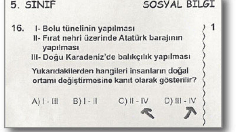 Bir sınav skandalı daha!