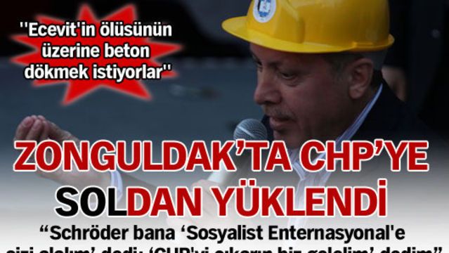 Zonguldak'ta 'sol'dan yüklendi