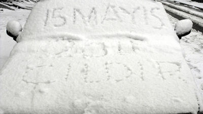 Mayıs ayında kar yağışı!