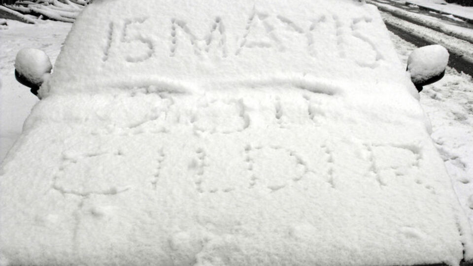 Mayıs ayında kar yağışı!