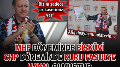"Bisküvi MHP, kuru fasulye CHP döneminde hayal olmuştur"