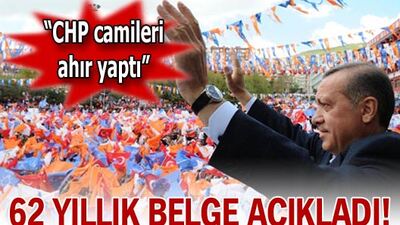 62 yıllık belge açıkladı!