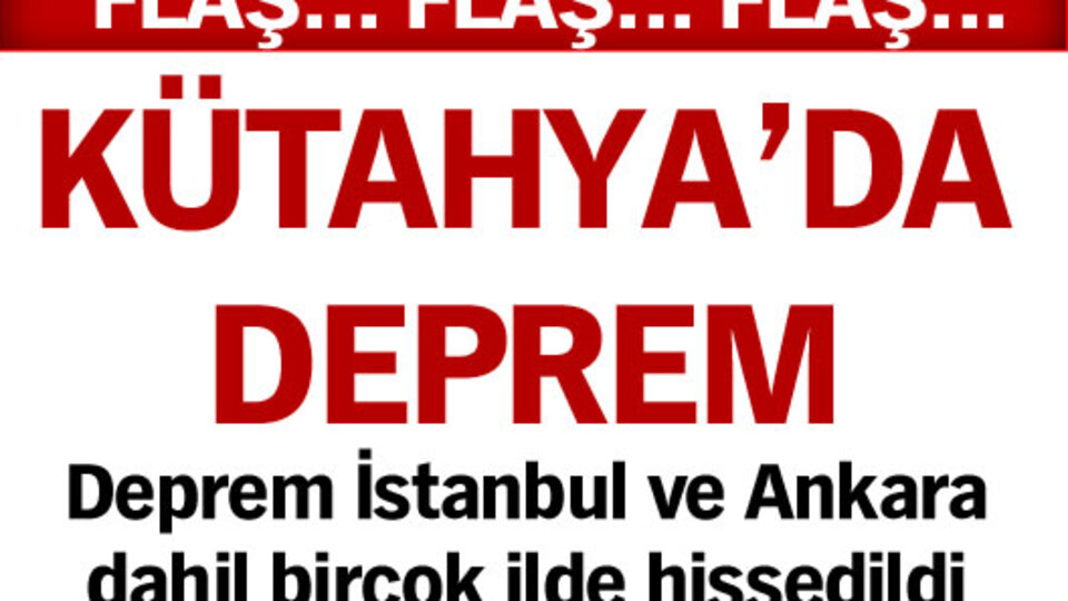 Kütahya'da deprem