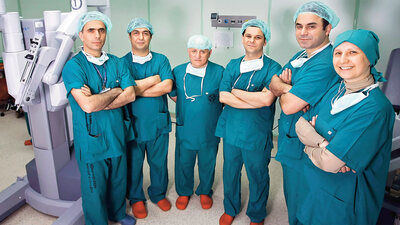 Beş dalda robotik cerrahi kullanan devlet hastanesi