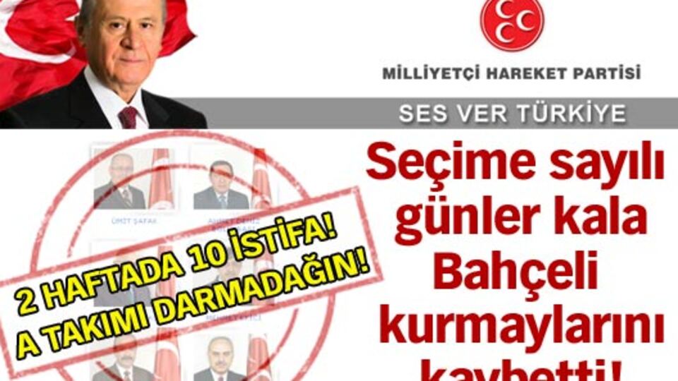 Bahçeli A Takımı'nı kaybetti