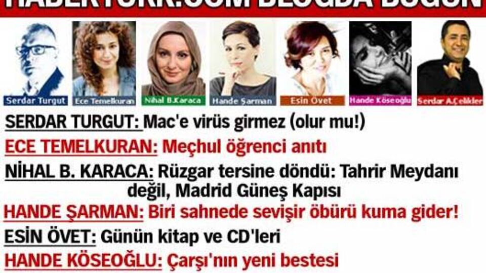 HABERTURK.COM BLOG'TA BUGÜN