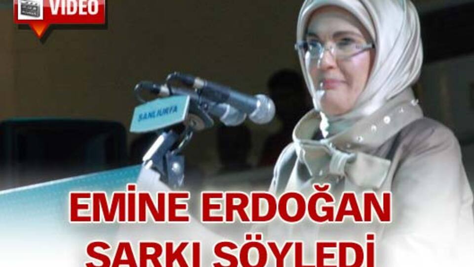 Emine Erdoğan şarkı söyledi