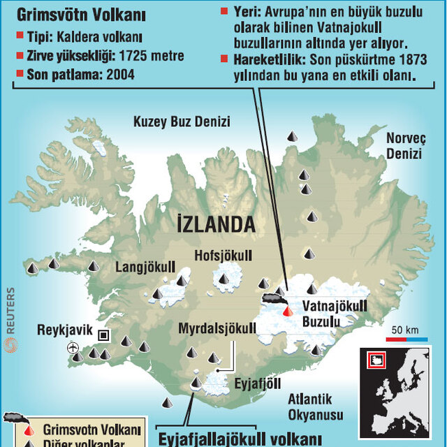 İzlanda'nın külleri yine Avrupa'ya kâbus