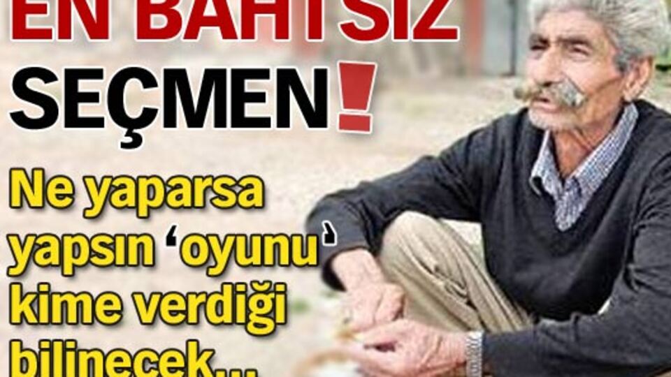 En bahtsız seçmen!