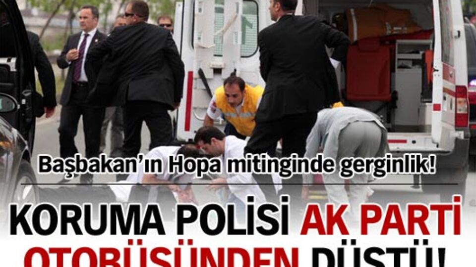 Başbakan'ın Hopa mitinginde gerginlik!