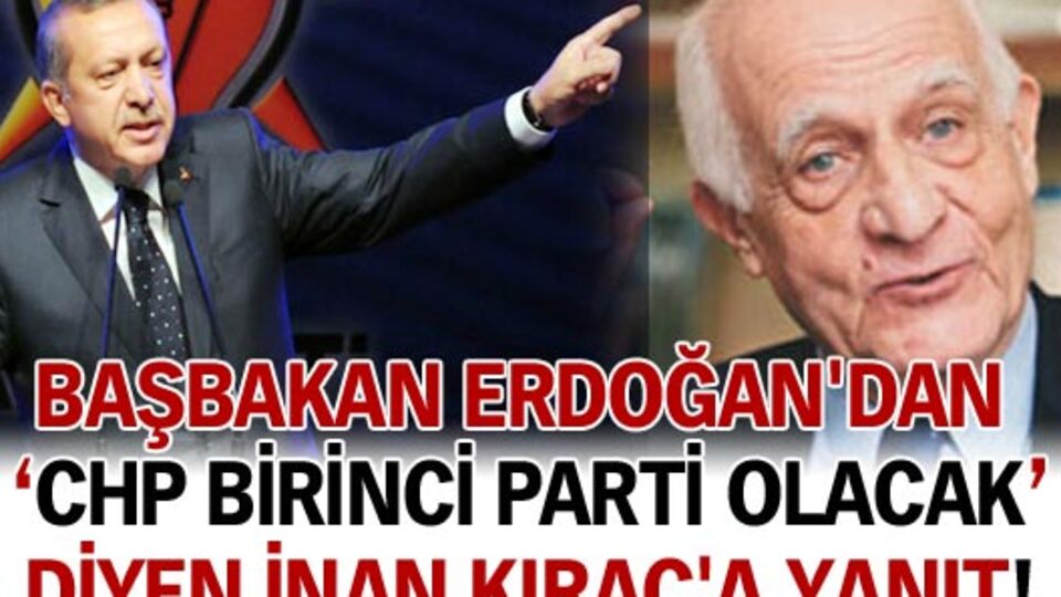 Erdoğan'dan İnan Kıraç'a yanıt!