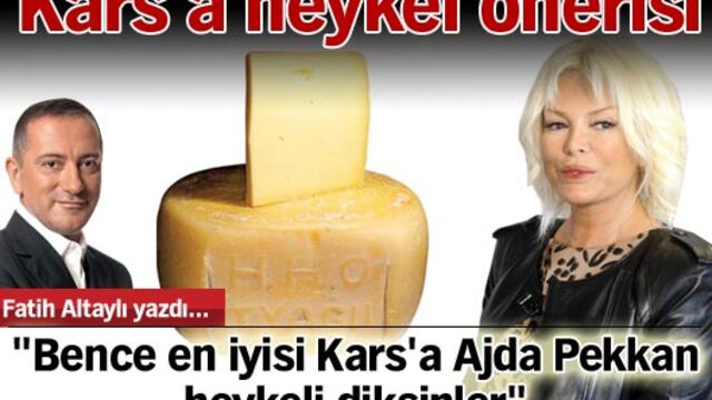 Kars'a Ajda Pekkan heykeli diksinler
