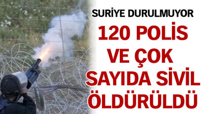 Suriye'de 120 polis öldürüldü!