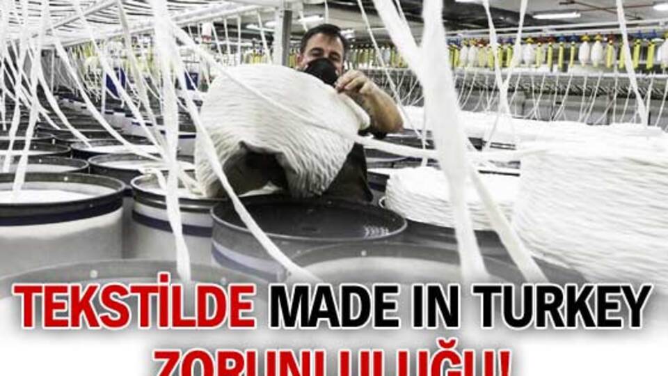 Tekstile zorunlu etiket