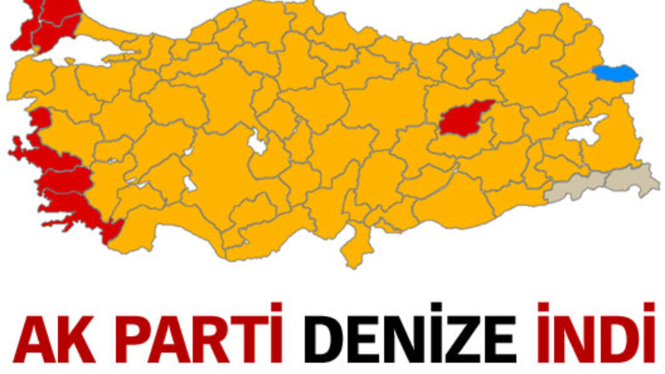 AK Parti denize indi!