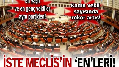 Yeni Meclis'in 'en'leri!