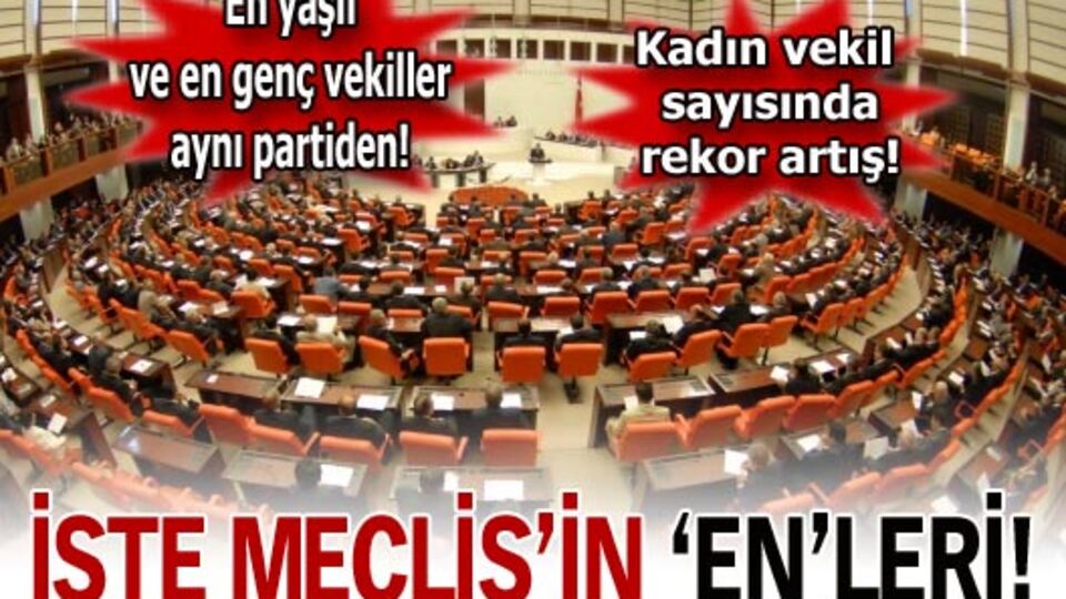 Yeni Meclis'in 'en'leri!
