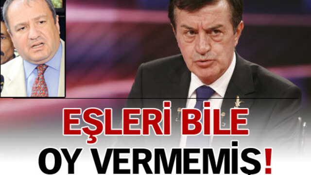 Eşleri bile oy vermemiş!