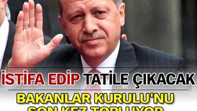 İstifa etti, tatile çıkacak
