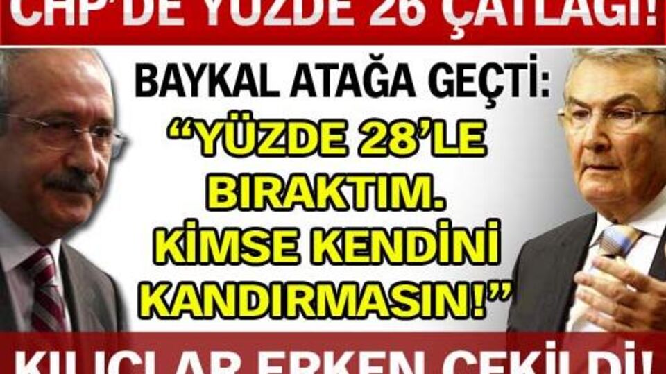 CHP'de kılıçlar erken çekildi!