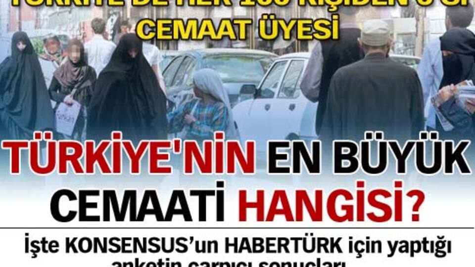 Türkiye'nin en büyük cemaati hangisi?