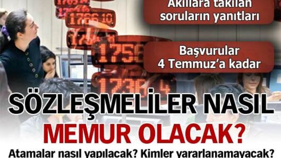 Sözleşmeliler nasıl memur olacak?