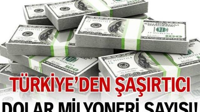 Türkiye'de 38 bin dolar milyoneri var