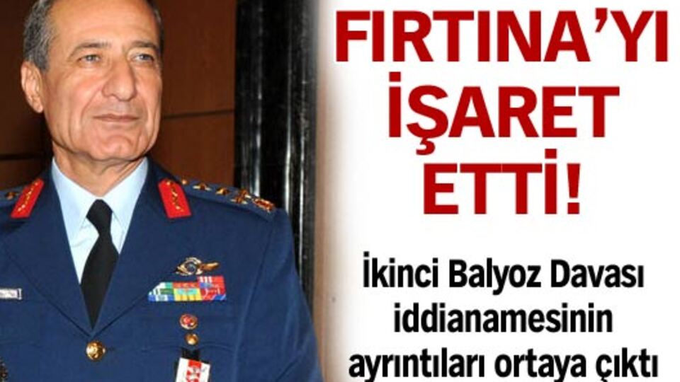 Balanlı Fırtına'yı işaret etti!