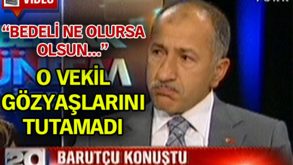 O vekil gözyaşlarını tutamadı