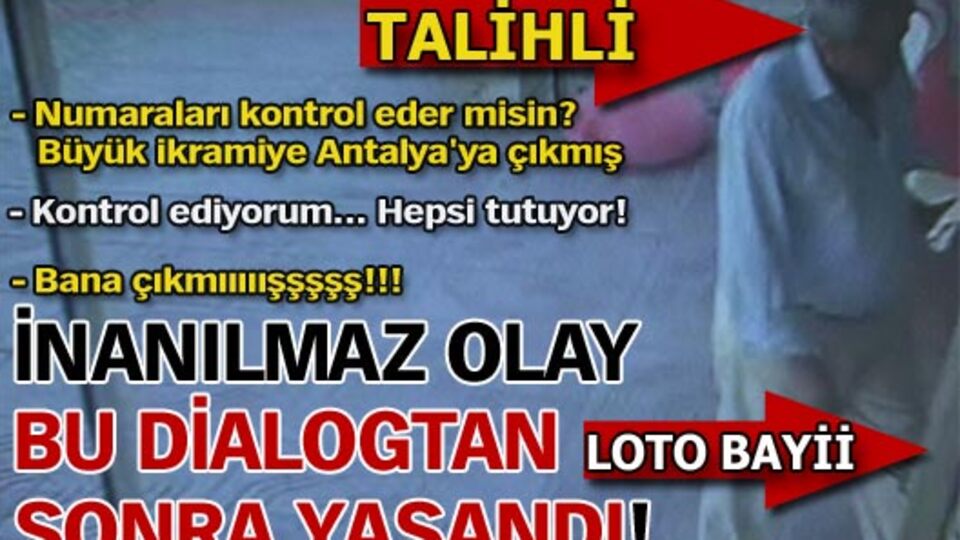 Loto talihlisi öyle bir şey yaptı ki...