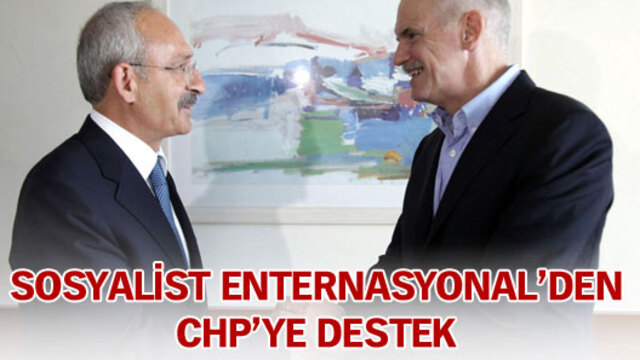 Sosyalist Enternasyonal'den CHP'ye destek