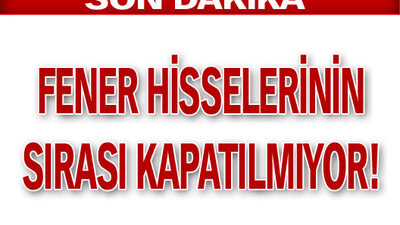 Fener hisseleri çakıldı!