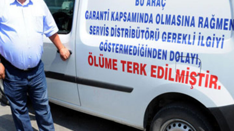 ''Bu araç ölüme terk edilmiştir''