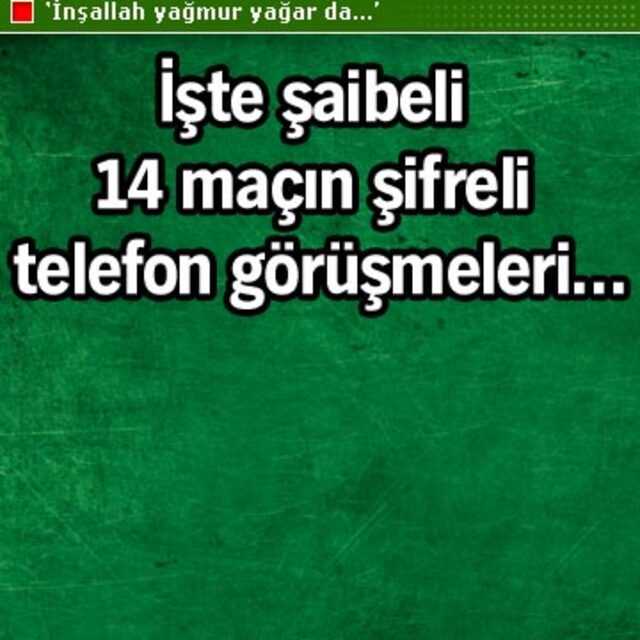 İşte 'tarlanın sürüldüğü' 14 maç!