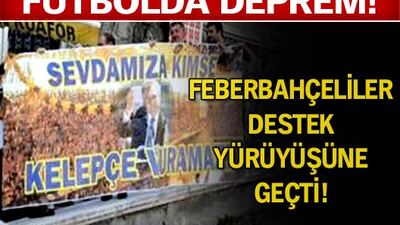 Destek yürüyüşünde ortalık karıştı