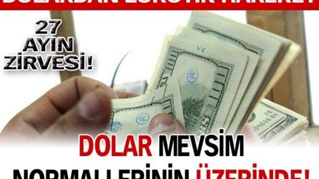 Dolar mevsim normallerinin üzerinde!