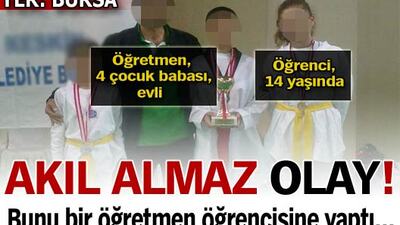 Bunu bir öğretmen öğrencisine yaptı!