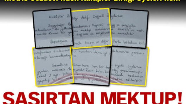 Şaşırtan mektup!