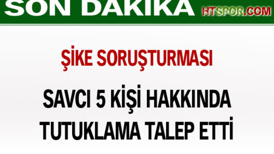 "Şike"de 5 tutuklama daha!