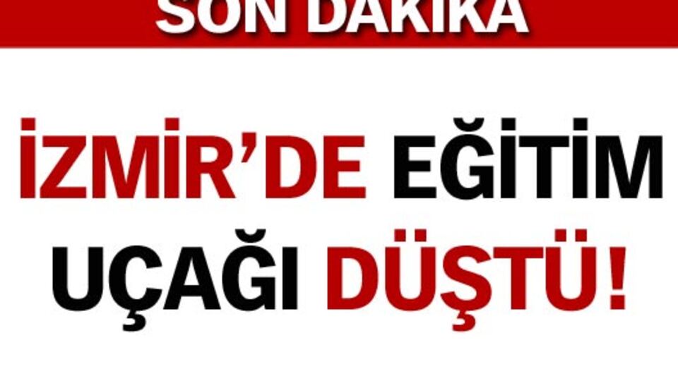 Eğitim uçağı düştü. İki pilot şehit oldu!