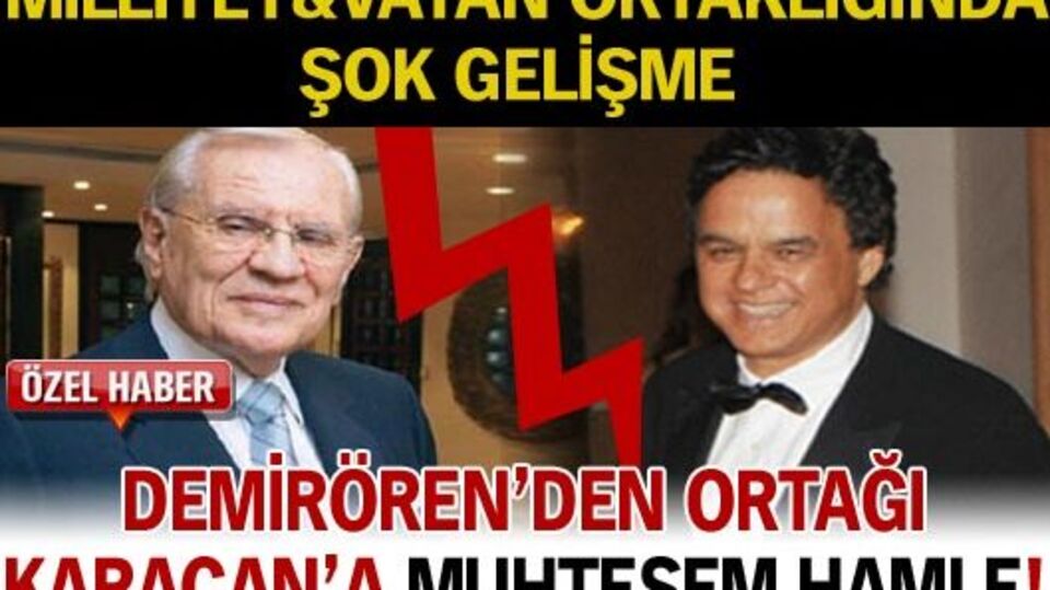 Milliyet - Vatan ortaklığında şok gelişme