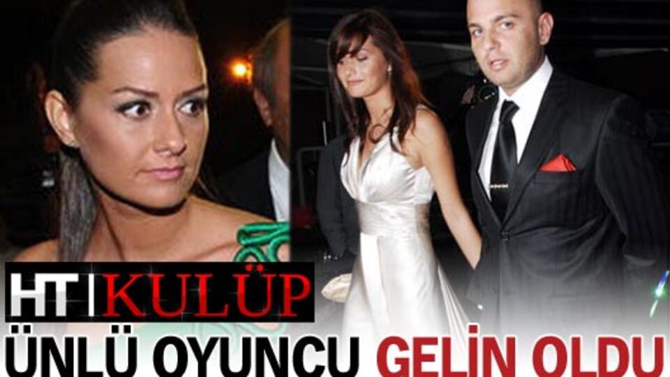 Ünlü oyuncu gelin oldu