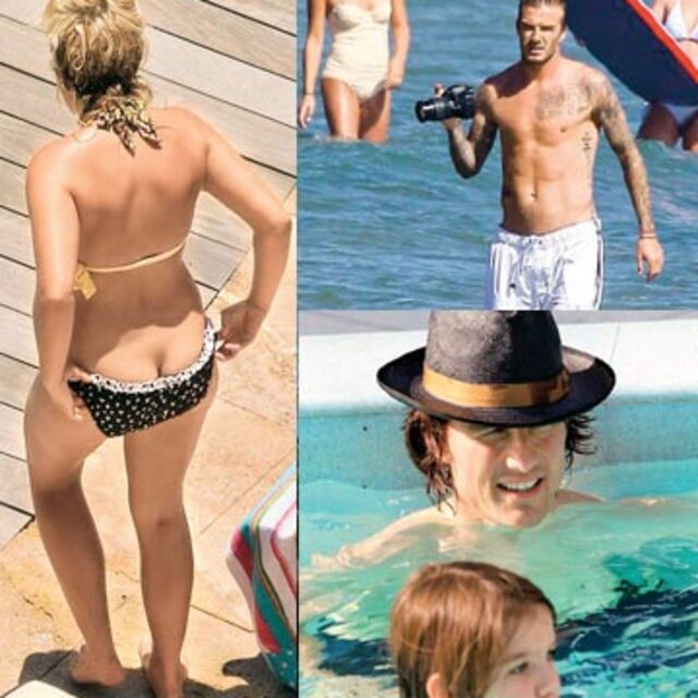 Ünlülerin aile boyu tatil keyfi