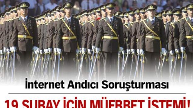 19 subay için müebbet istemi!