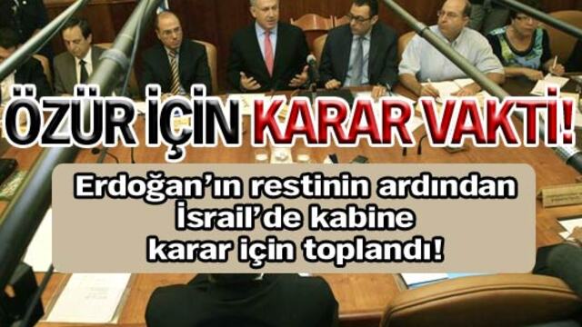 Özür için karar vakti!