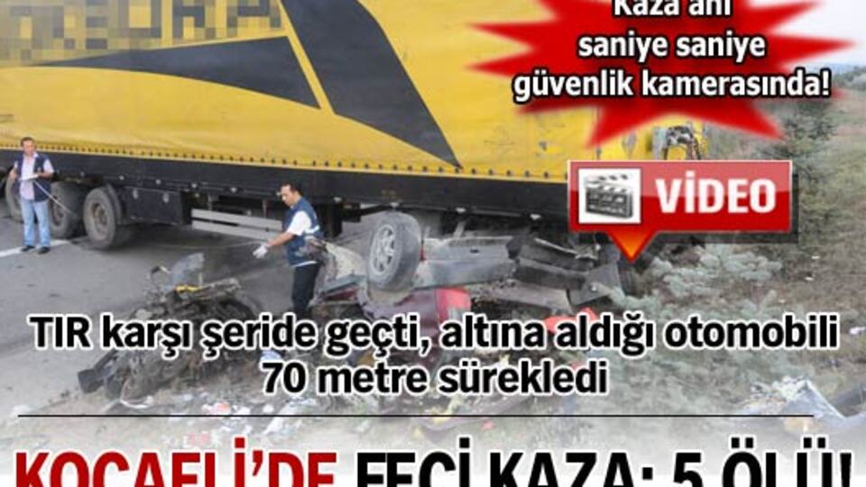 Kocaeli'de feci kaza